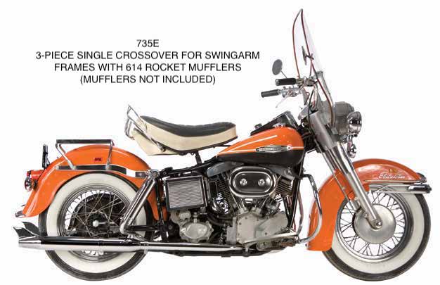 Single Crossover For 1966-1969 Shovelheads In Swingarm Frames