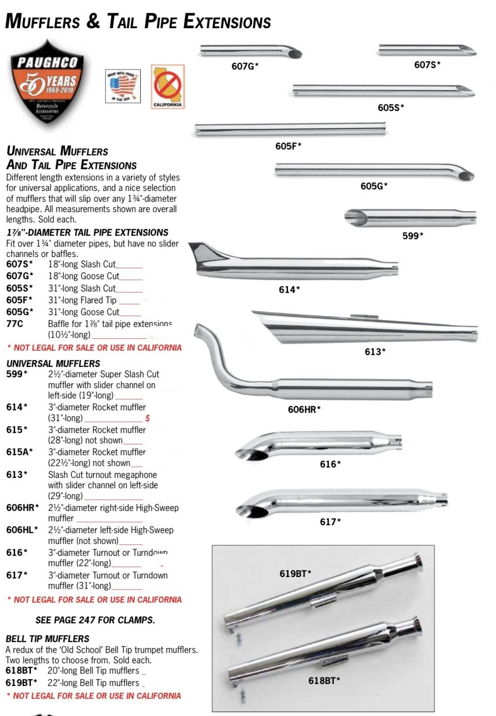 Universal Mufflers & Extensions