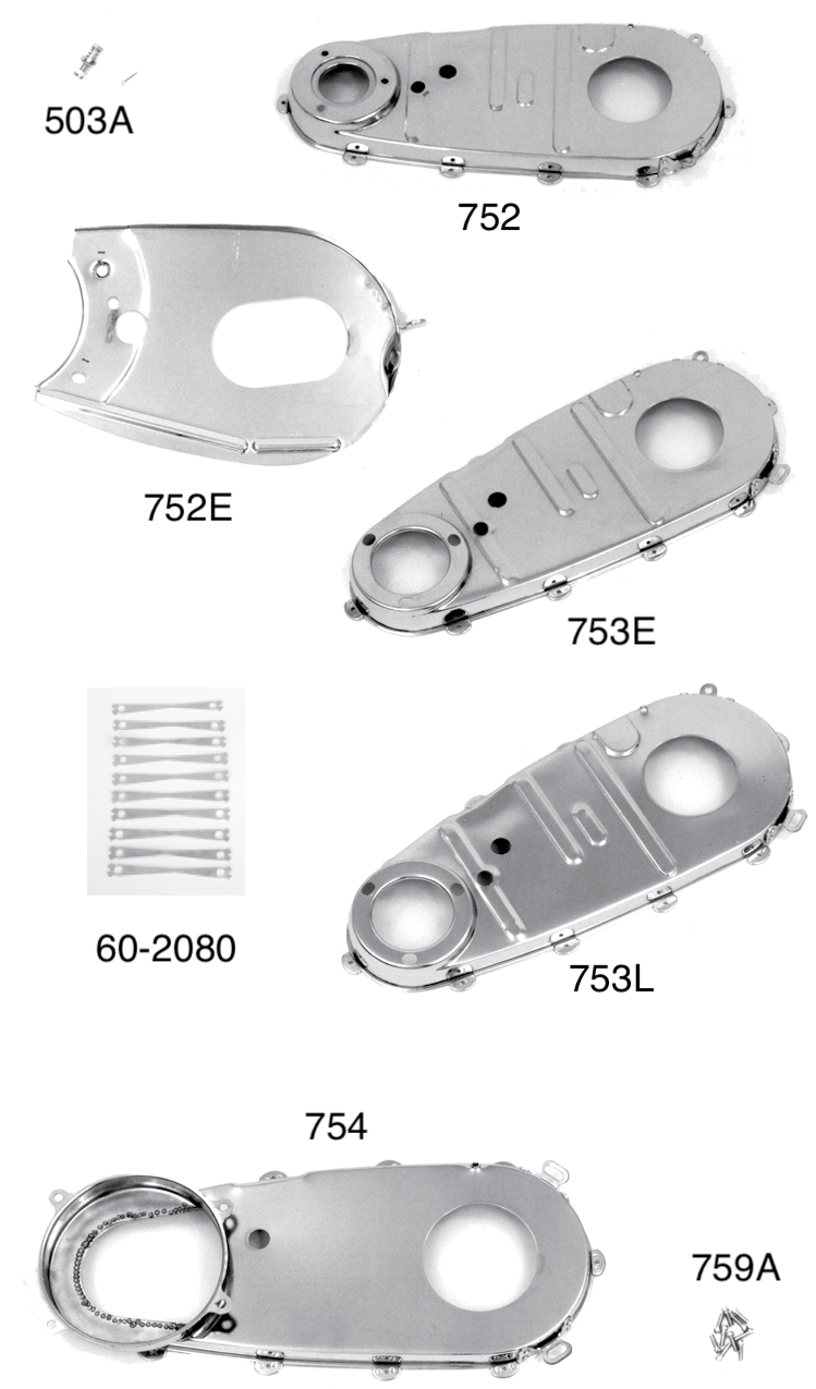 INNER PRIMARY COVERS AND HARDWARE  FOR 45S AND BIG TWINS