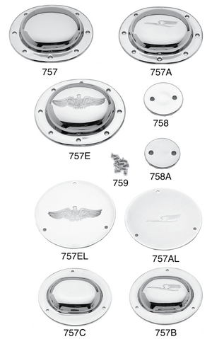 DERBY AND INSPECTION COVERS FOR BIG TWINS AND 45" MODELS