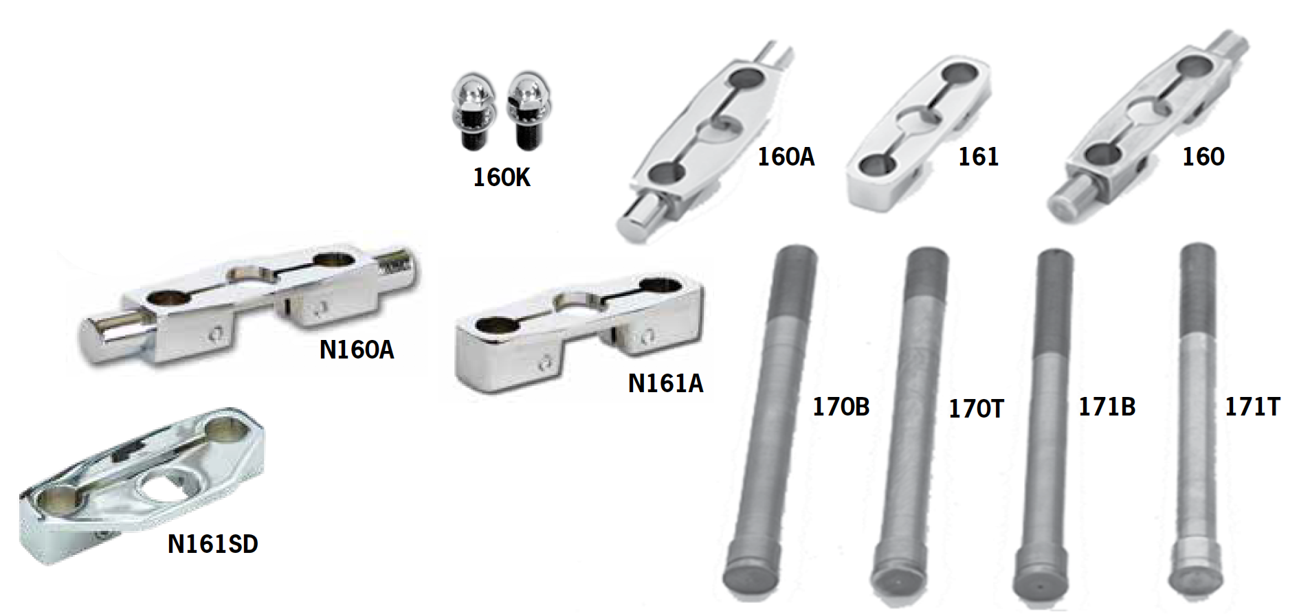 Fork Stems, Clamps And Cap Nuts For Big Twins And Sportsters