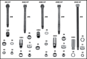 Rear Axle Kits And Components For Paughco Rigid Frames