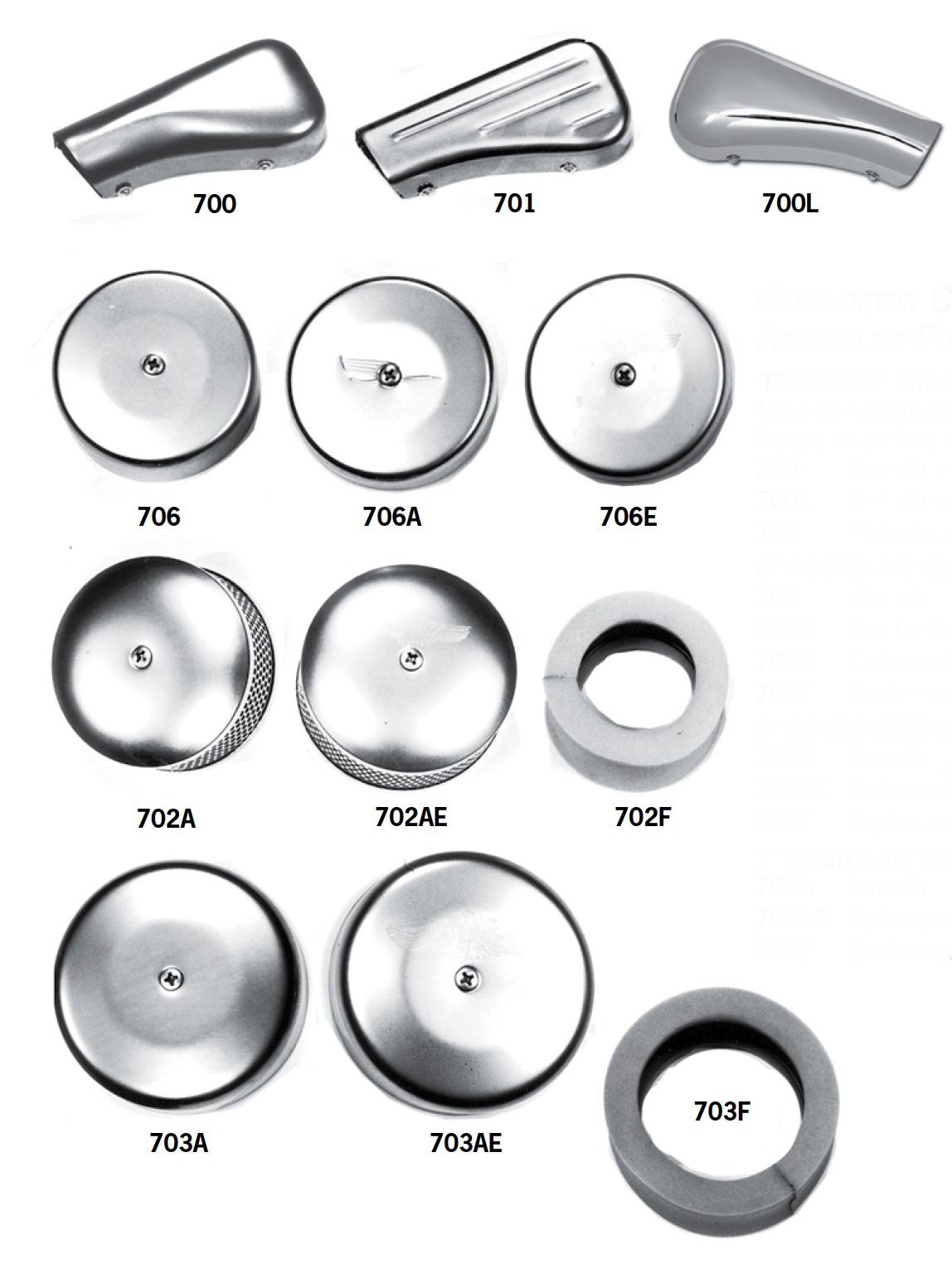 Carburetor Covers And Air Cleaner Assemblies For Linkert Carburetors