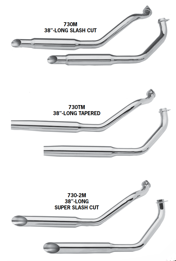 FX Model Shovelhead Over The Transmission Exhaust Systems For 1971 - 1984 Swingarm Frames