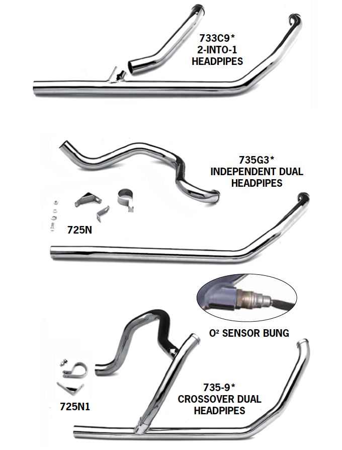 Exhaust Systems For 2007 - 2009 Touring Models