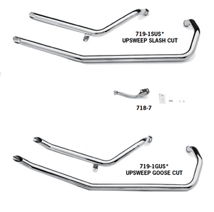 Upsweep Exhaust Systems For 1986 - 2003 Evolution Sportsters